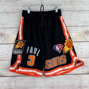 Pro Standard Phoenix Suns Chris Paul Shorts Men's M Black/Orange Embroidered